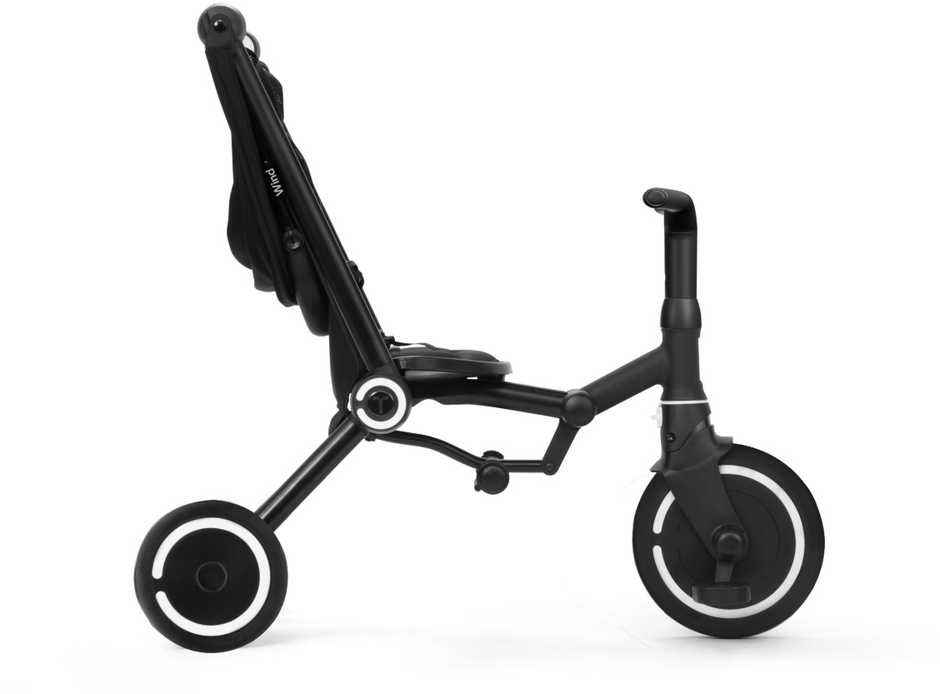 Smartrike Dviratukas su funkcija wózka - Wind PLUS - juodas / juoda