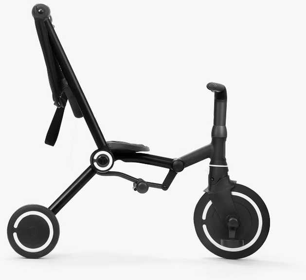 Smartrike Dviratukas su funkcija wózka - Wind - juodas / juoda