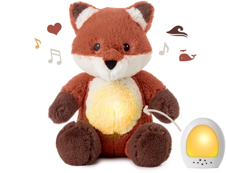 Raminantis lapinas Milo su judesio jutikliu ir muzikos dėžute – Cloud b® LoveLight Buddies Milo Fox™