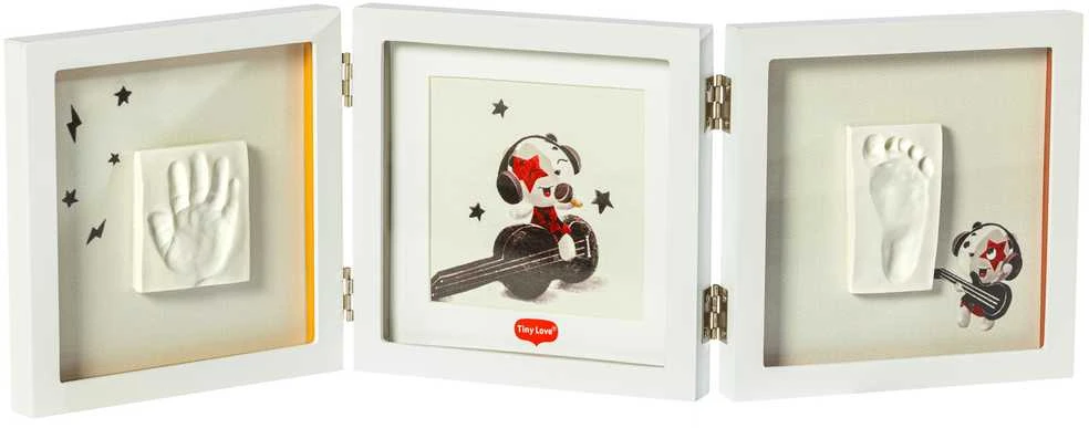 Tiny Love dvigubo rėmelio kūdikio pėdučių/rankų atspaudų rinkinys Baltas 3333166061