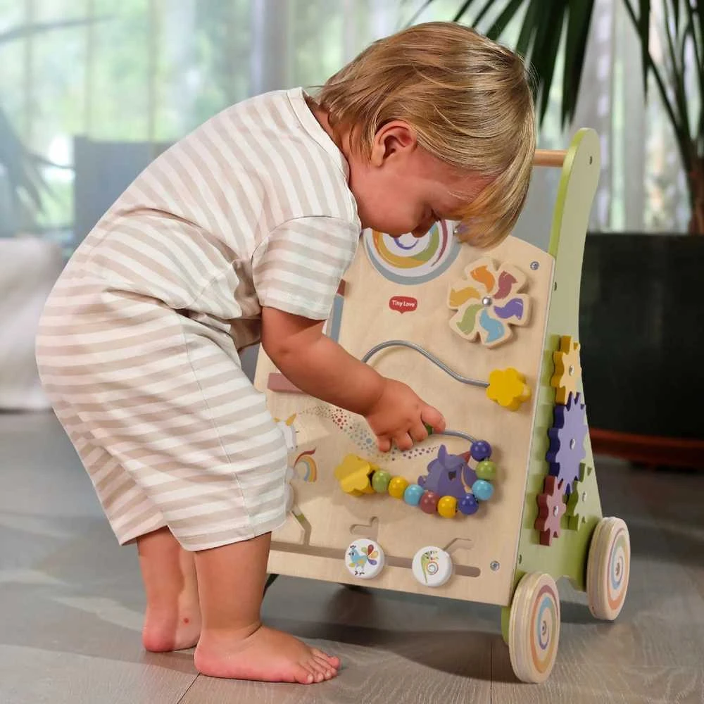Tiny Love Medinis edukacinis 2 viename vaikštynė-stūmiklis - Gimęs vakarėliams
