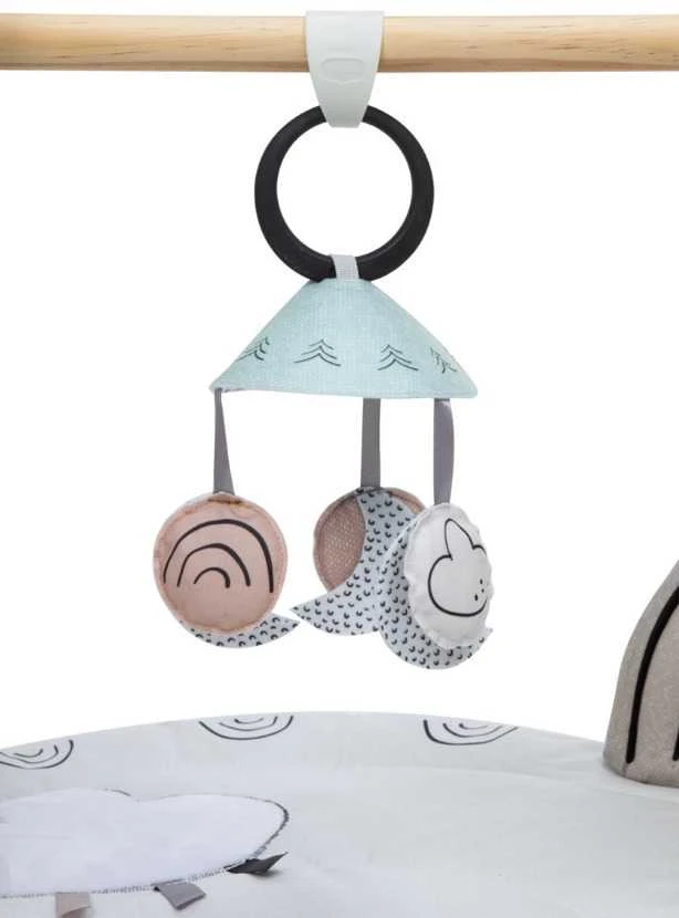 Tiny Love Decor Baby Gym Su mediniu stovu juoda-balta