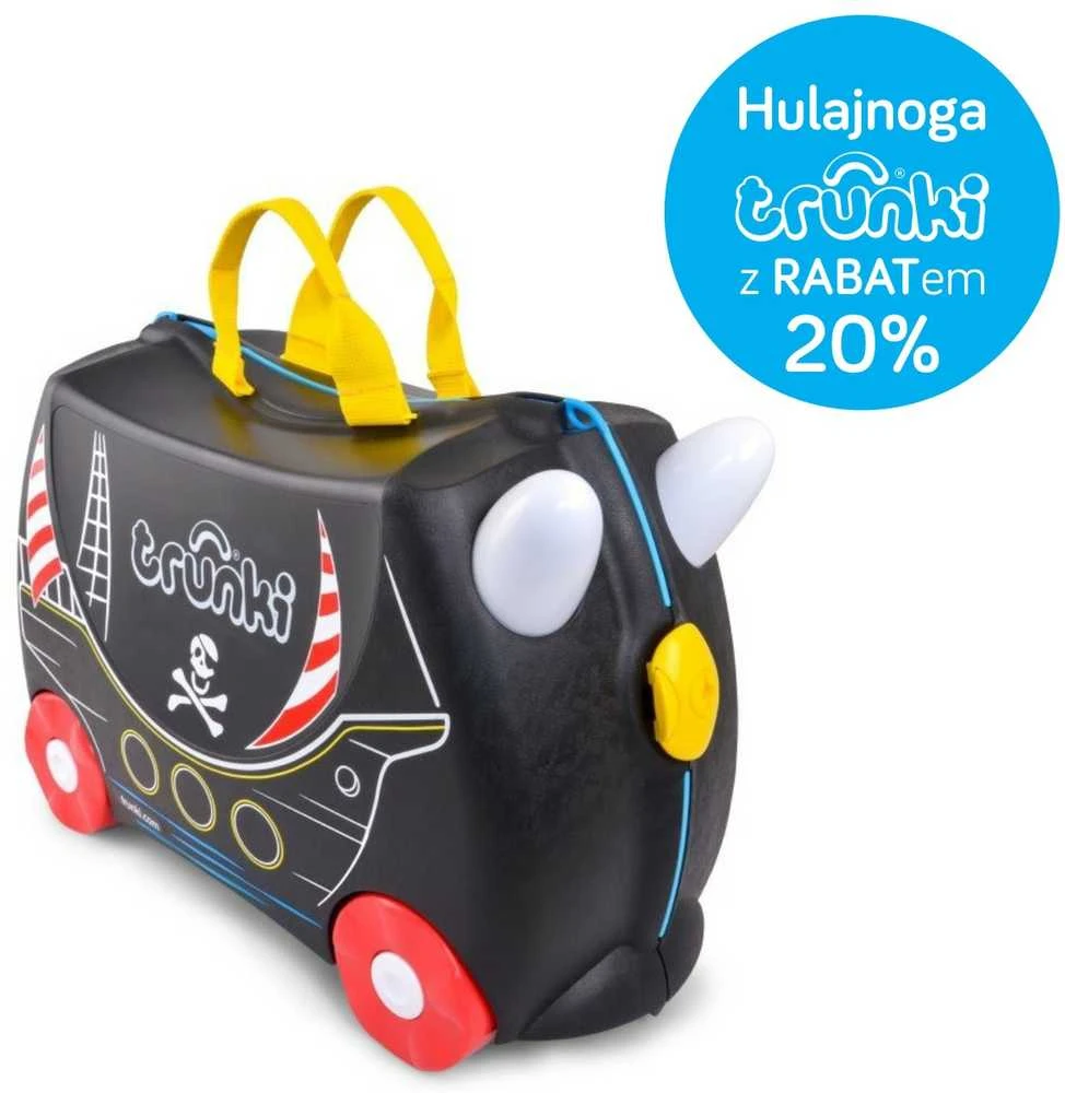 Trunki kelioninis lagaminas su ratukais vaikams | Piratas Pedro