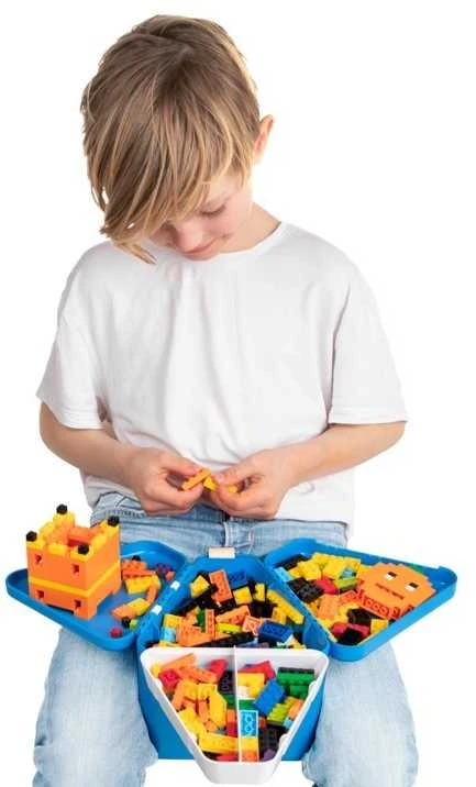 Trunki Nešiojama dėžutė, konteineris TeeBee žaislams - mėlynos spalvos