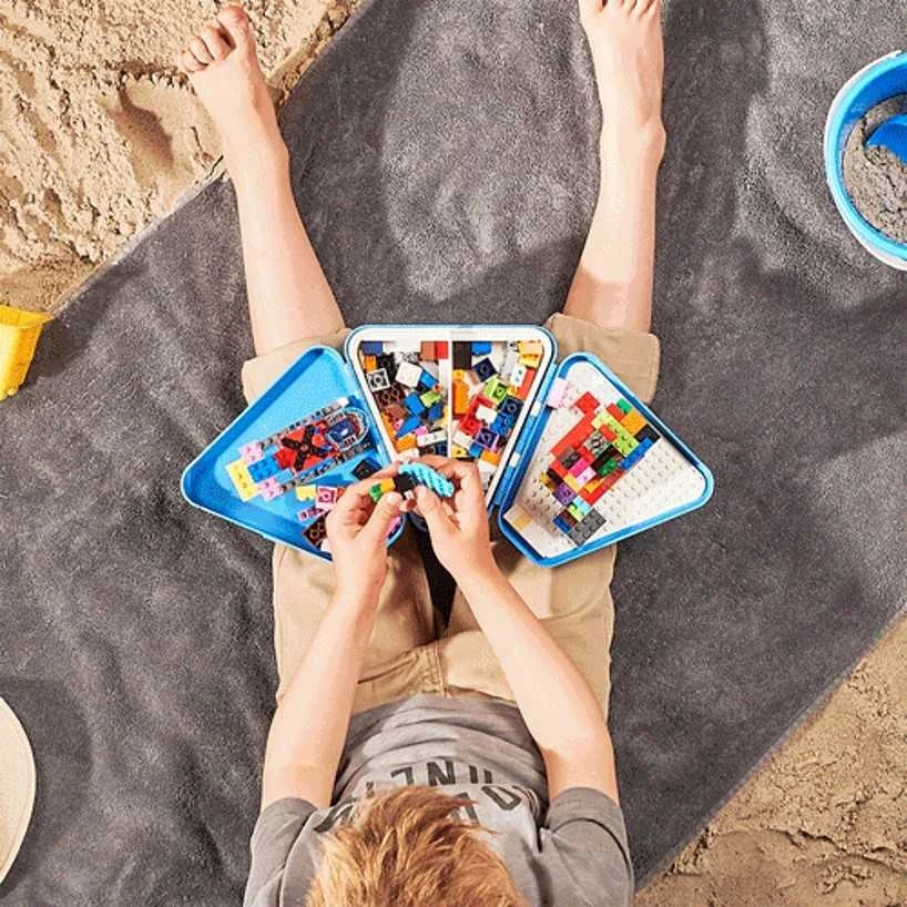 Trunki Nešiojama dėžutė, konteineris TeeBee žaislams - mėlynos spalvos