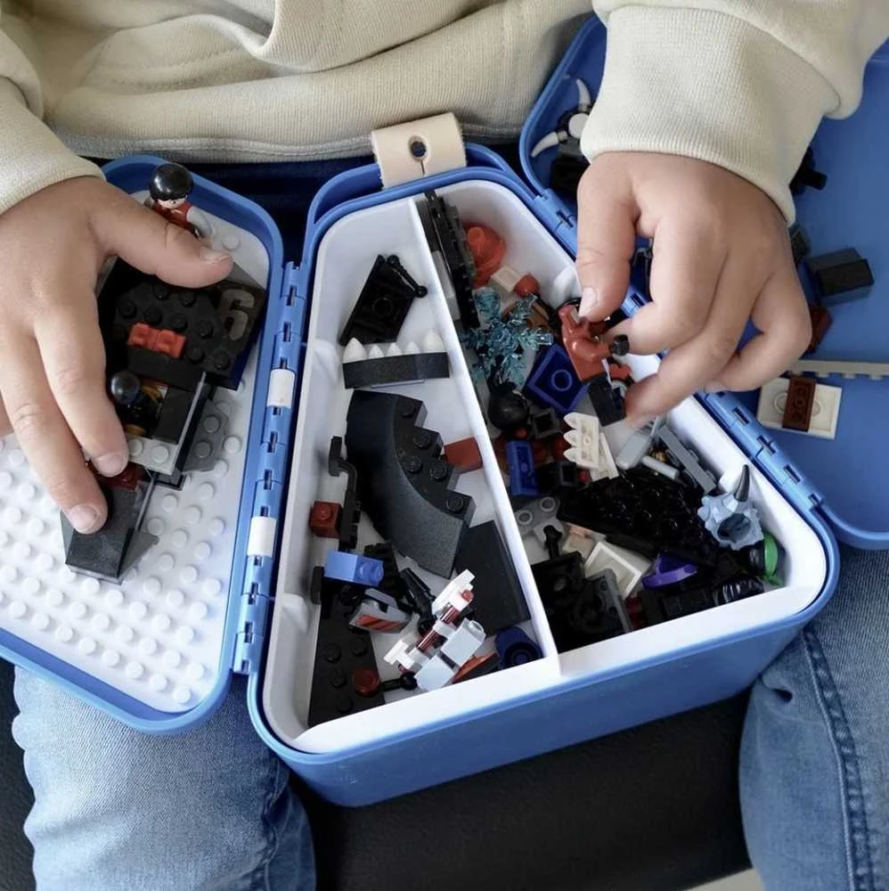 Trunki Nešiojama dėžutė, konteineris TeeBee žaislams - mėlynos spalvos