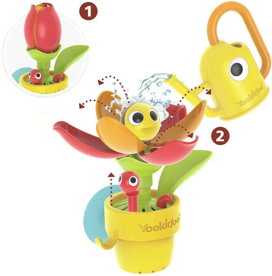 Yookidoo gėlė ir sraigė su laistytuvu - atidaryta pakuotė