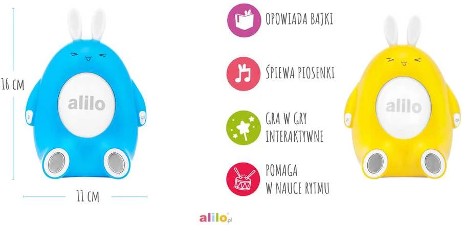 Alilo Happy Bunny P1 rožinė - polska wersja językowa