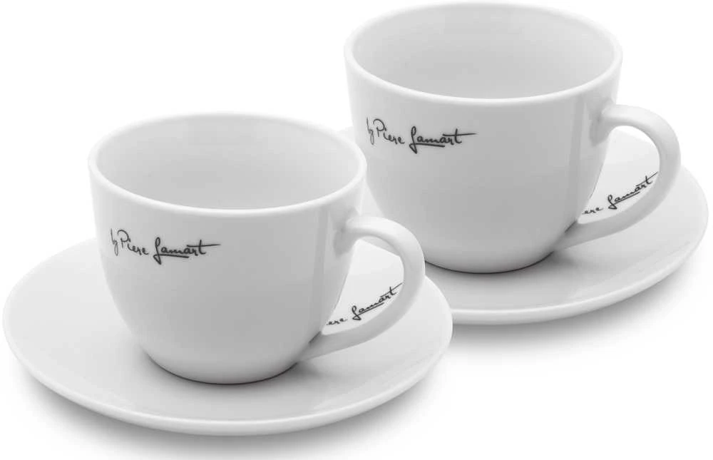 Lamart LT9207 puodelis su lėkštute 300 ml KAFFE, 2 vnt.