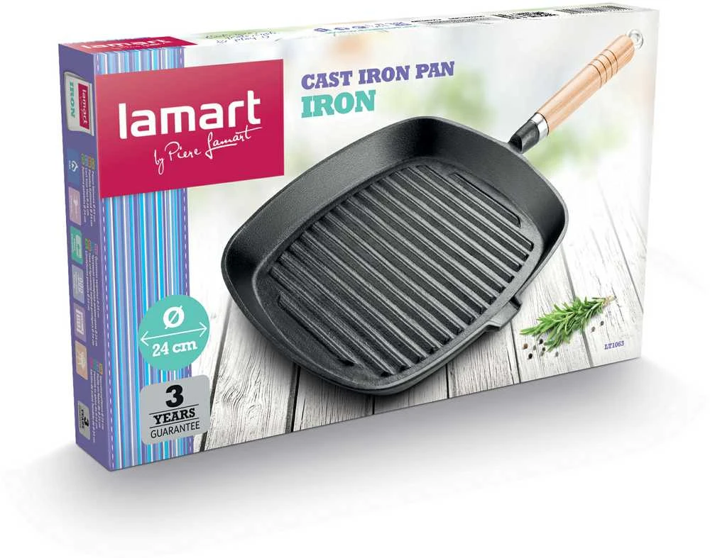 Grilis ketaus keptuvė Lamart LT1063