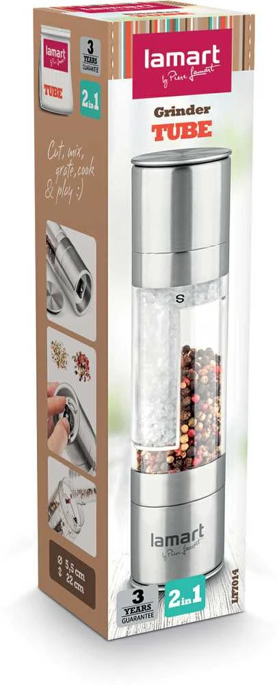 Kavamalė Lamart malūnėlis pipirams/druskai 22CM ner.pl/plastikas,LT7014