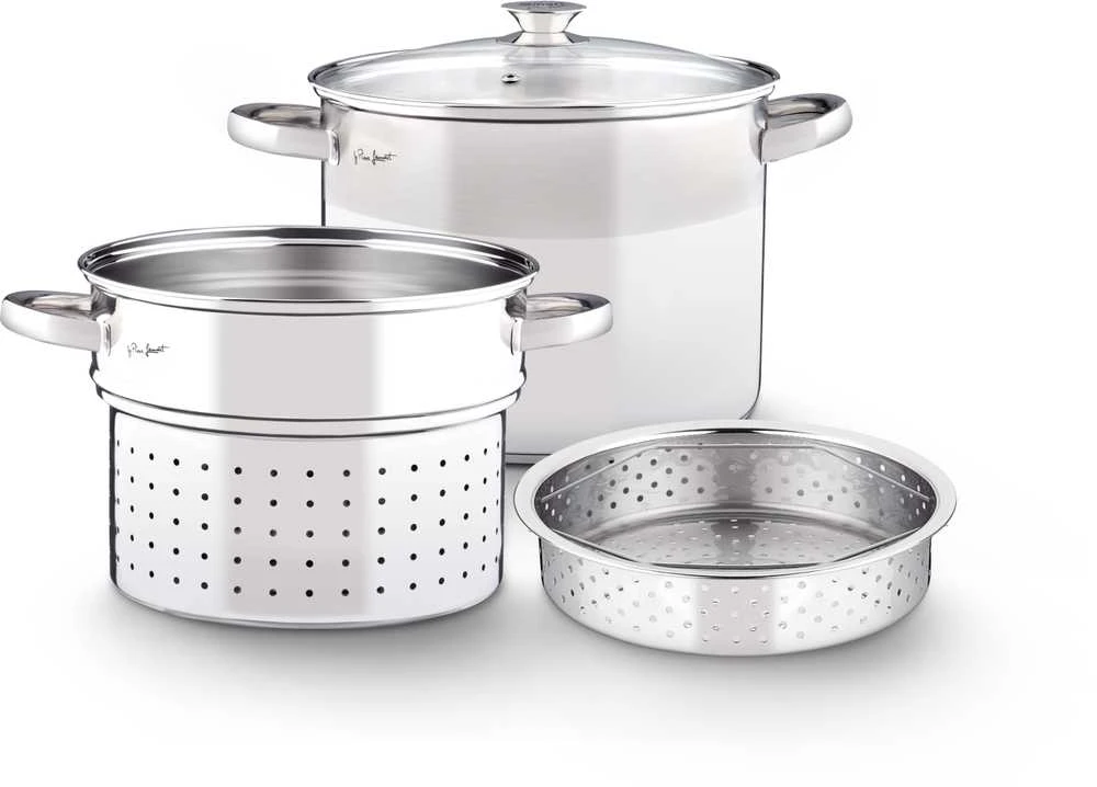 Makaronų puodas su sieteliu Lamart LT1067 6L Nerūdijantis plienas