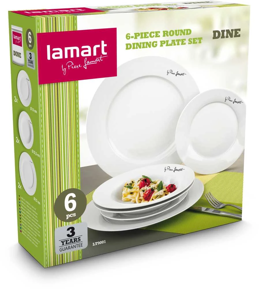 Lėkščių komplektas Lamart LT9001, 6 dalių
