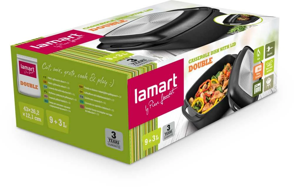 Lamart Brytfanna Double Lamart LT1105 | 9L + 3L