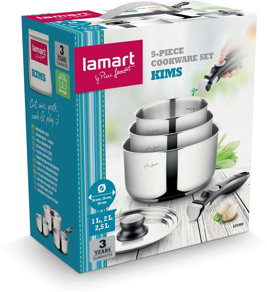 Lamart Puodų rinkinys 5 dalys (LT 1009)