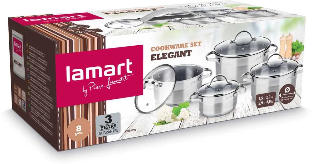 Puodų rinkinys Lamart LTSSSET8