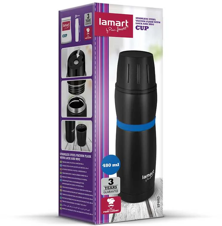 Lamart termosas 0,48L juodas