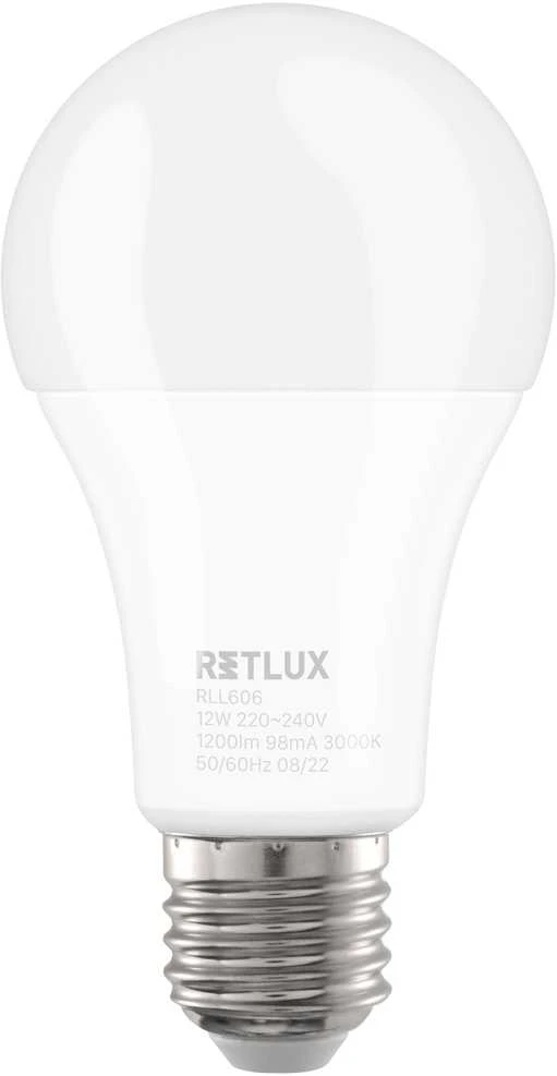 RLL 606 A60 E27 lemputė 12W WW D RETLUX