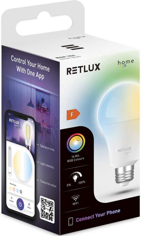 RSH 104 A60 E27 bulb 14W RGB CCT RETLUX