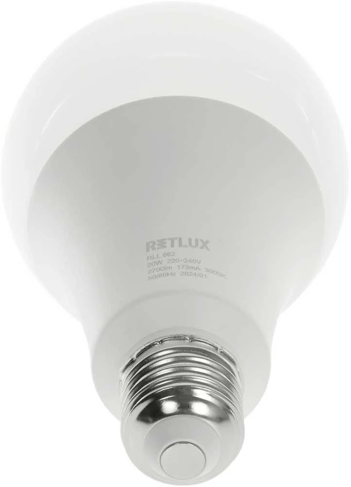 RLL 662 A80 E27 lemputė 20W WW D RETLUX