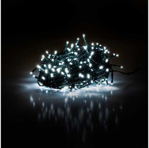 Kalėdų žiburiai Retlux 300 LED balta šalta