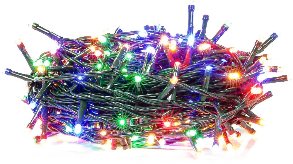 Kalėdų žiburiai Retlux 500 LED spalvos