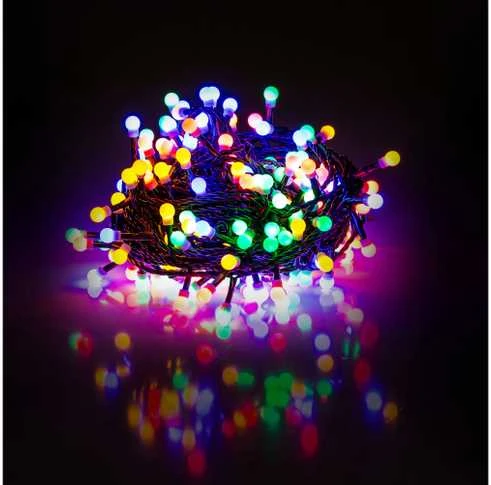 Kalėdų žiburiai Retlux 200 LED spalvos