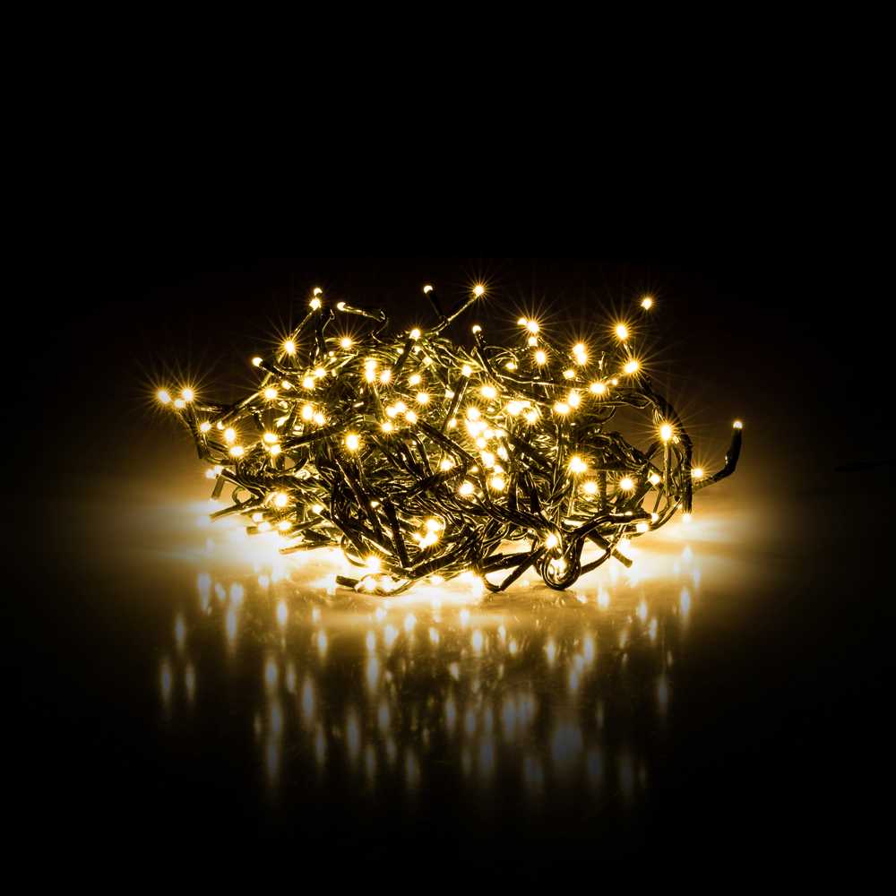 Kalėdų žiburiai Retlux 600 LED balta, šilta