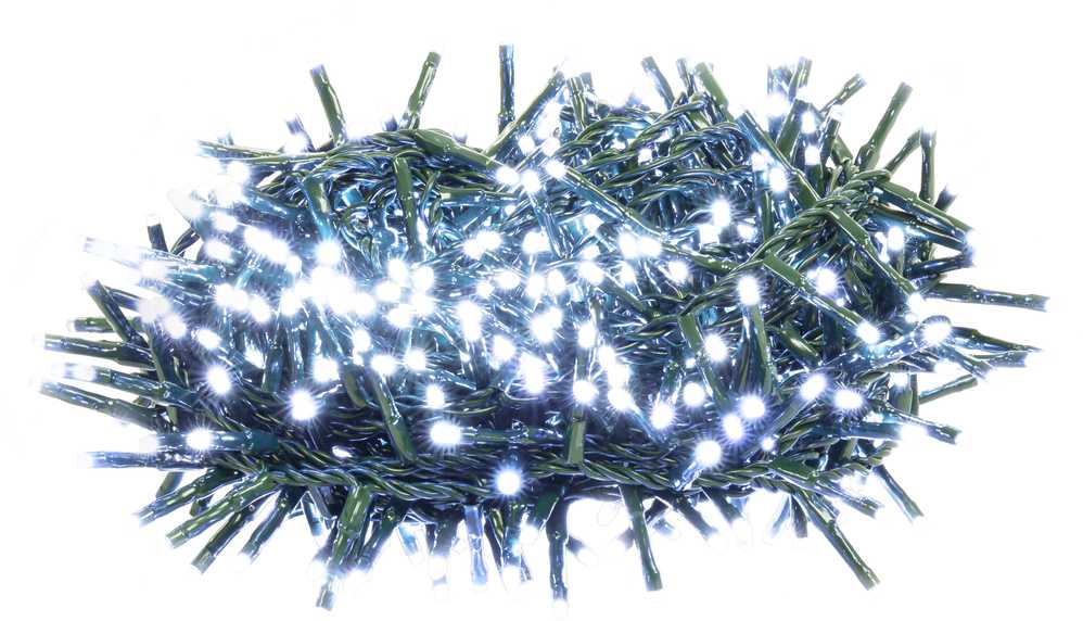 Kalėdų žiburiai Retlux 600 LED balta šalta