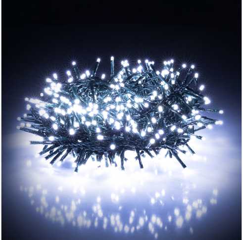 Kalėdų žiburiai Retlux 600 LED balta šalta
