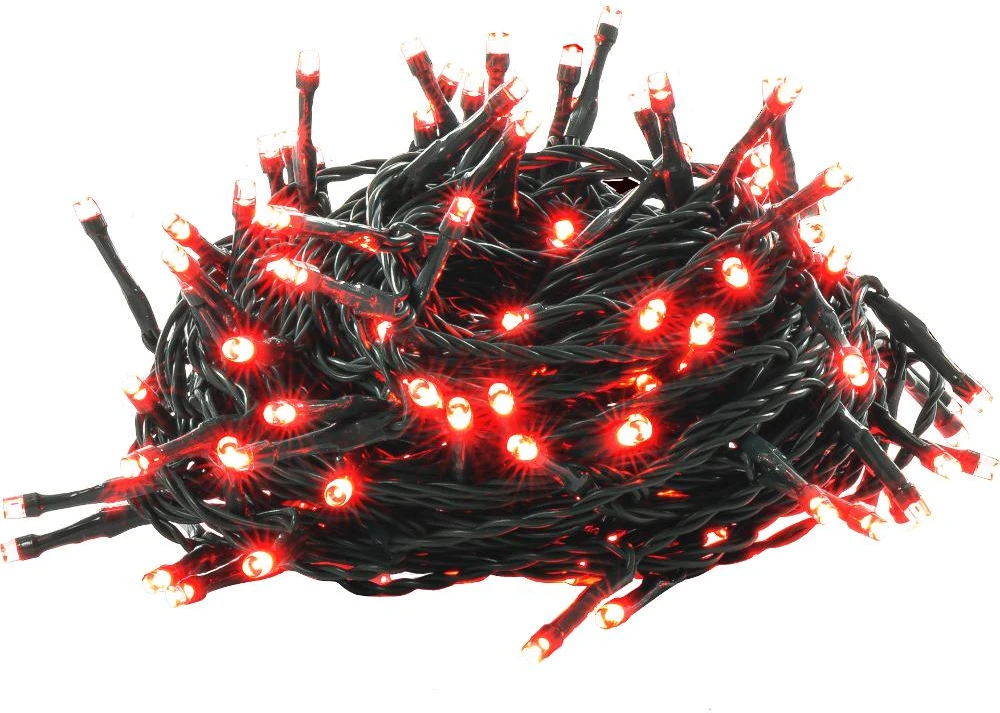 Kalėdų eglutės šviestuvai Retlux 150 LED raudoni