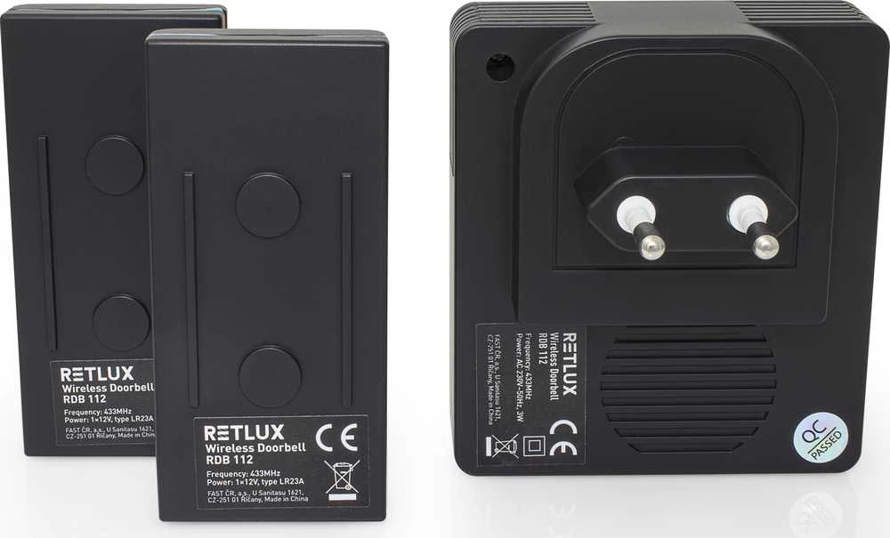 RDB 112 avarinis skambutis, 2 RETLUX mygtukai