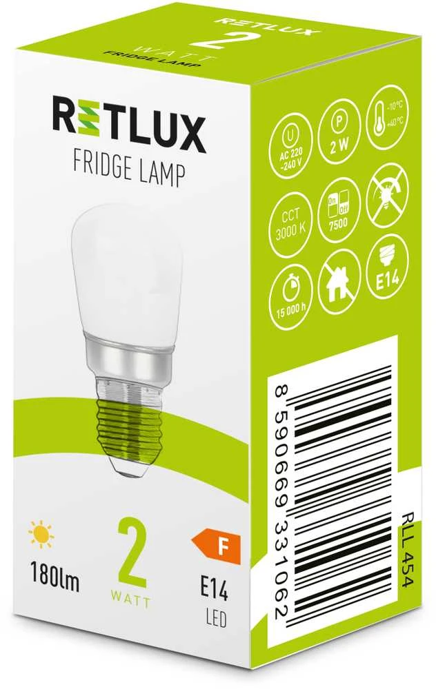RLL 454 E14 2W T26 šaldytuvas WW RETLUX