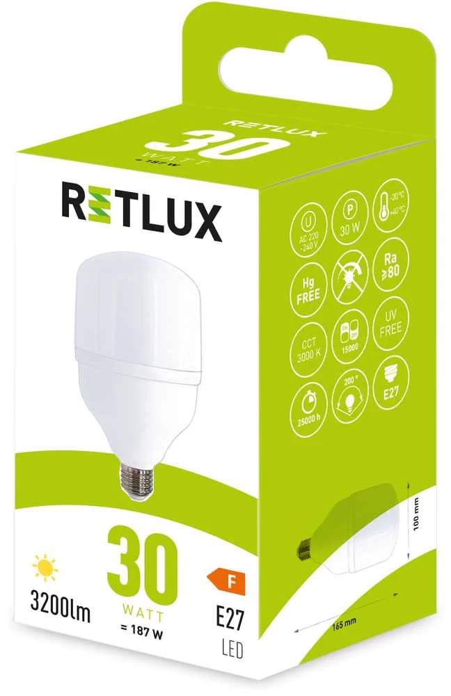 RLL 445 E27 lemputė 30W WW RETLUX