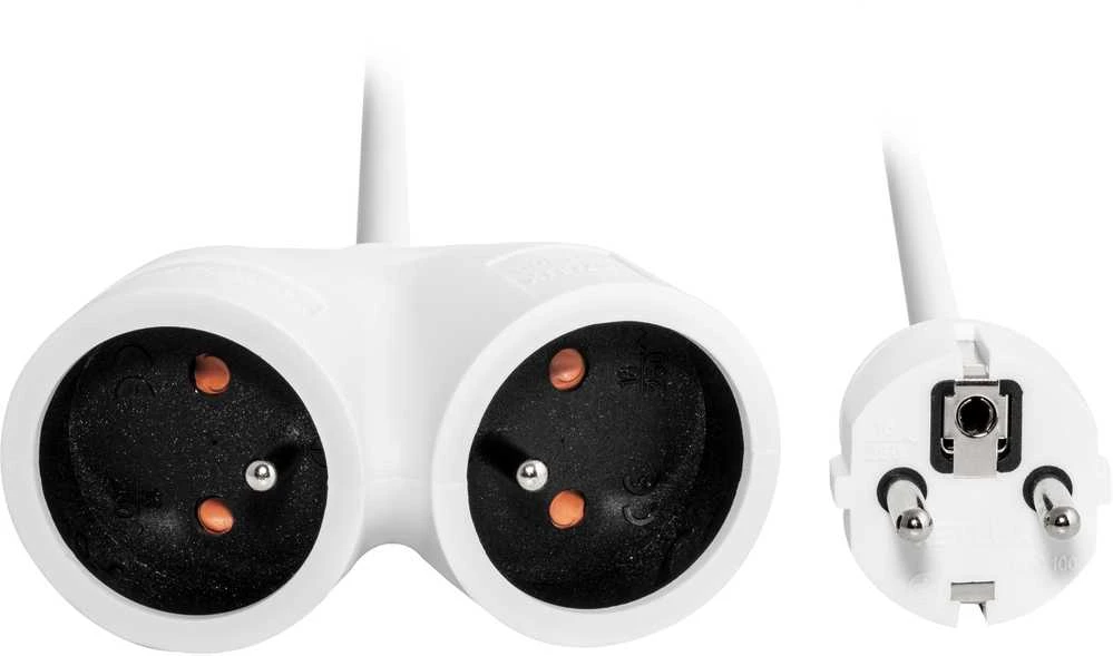RPC 100 2m/3x1,5/16A doublesocket Retlux