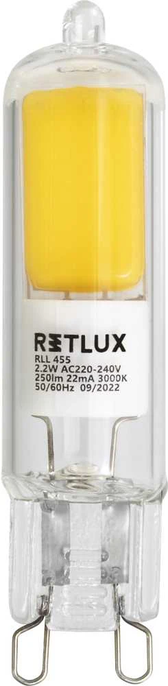RLL 455 G9 COB 2,2 W LED lemputė WW RETLUX