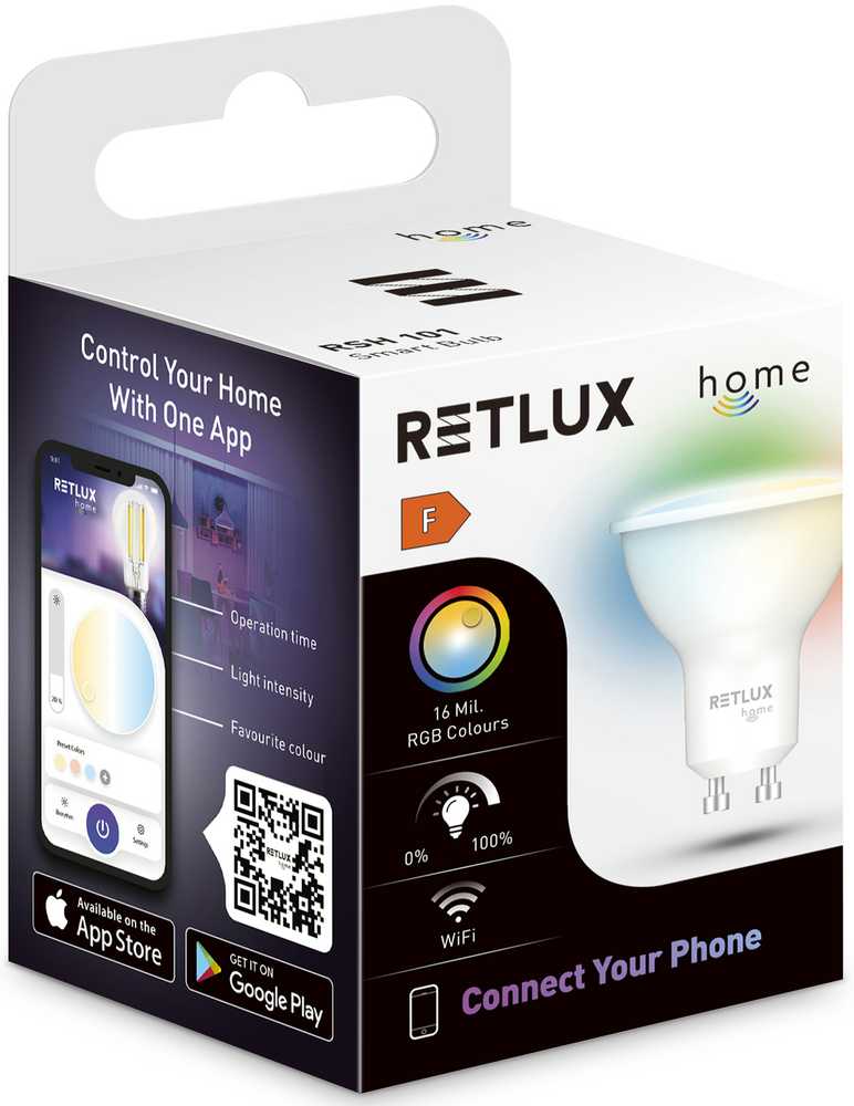RSH 101 GU10 bulb 4,5W RGB CCT RETLUX
