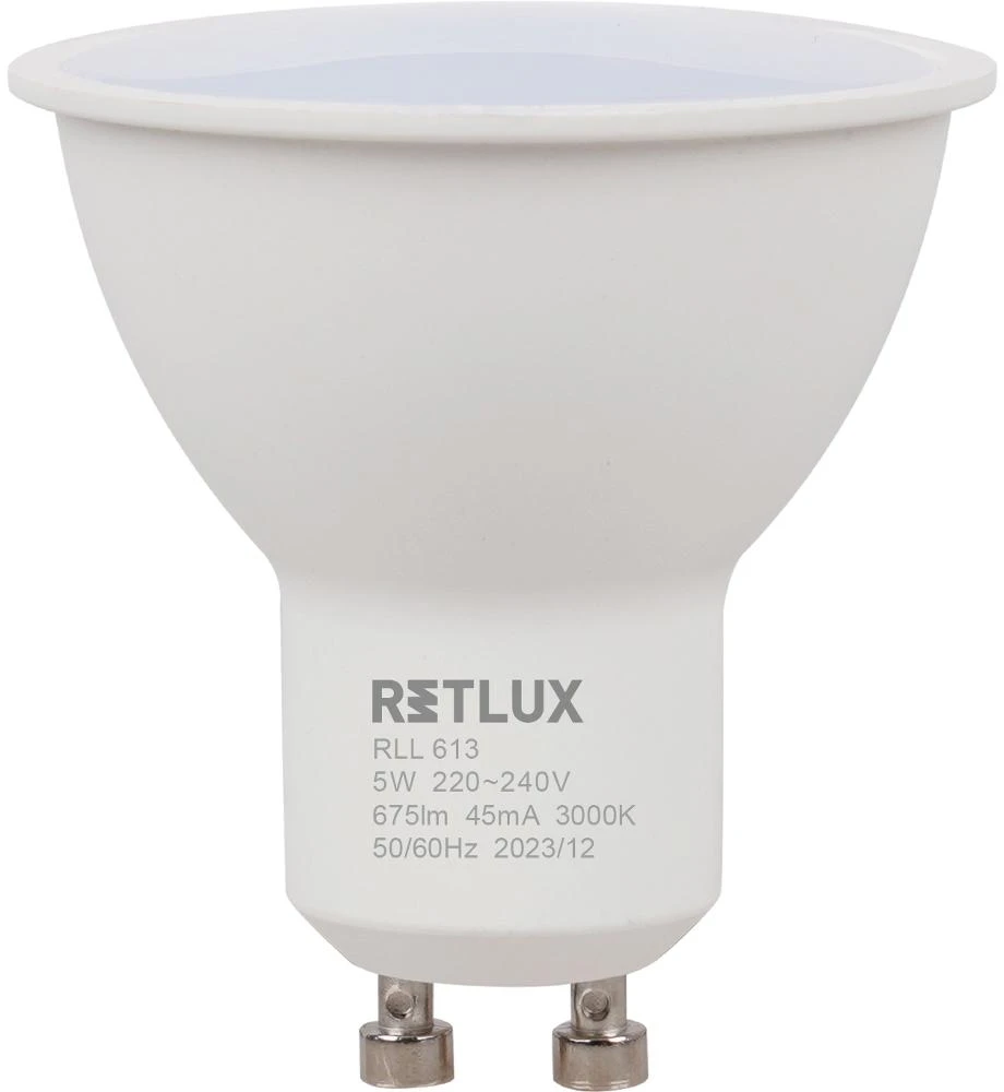 RLL 613 GU10 lemputė 5W WW D RETLUX