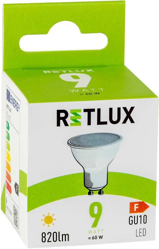 RLL 417 GU10 lemputė 9W WW RETLUX