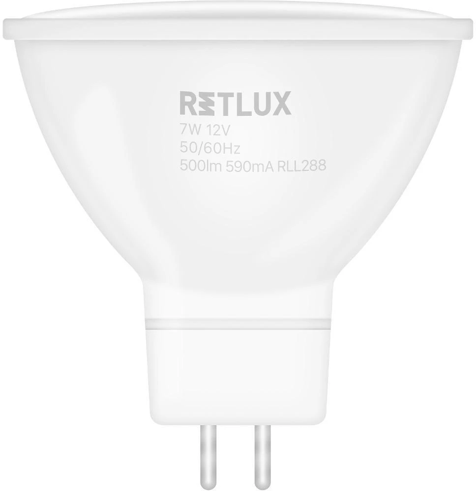 RLL 420 GU5.3 taškinė lemputė 7W 12V WW RETLUX
