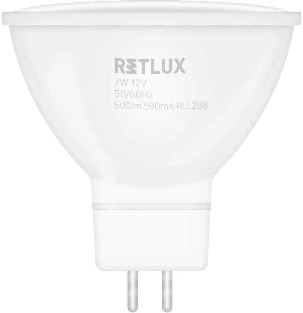 RLL 420 GU5.3 taškinė lemputė 7W 12V WW RETLUX
