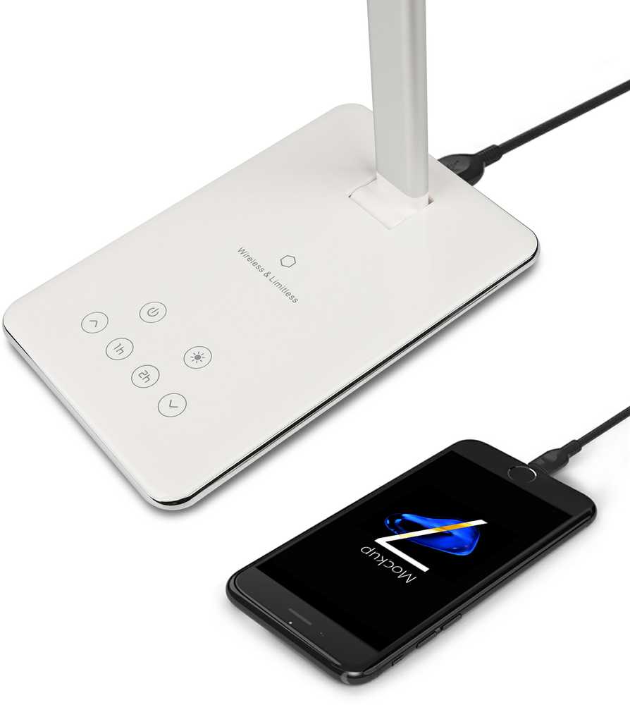 RTL 199 WH Lam.LED.stovas-Qi-USB 5W RETLUX