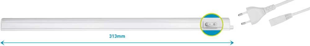 Šviestuvas LED 30cm 4W Retlux RLL503 T5