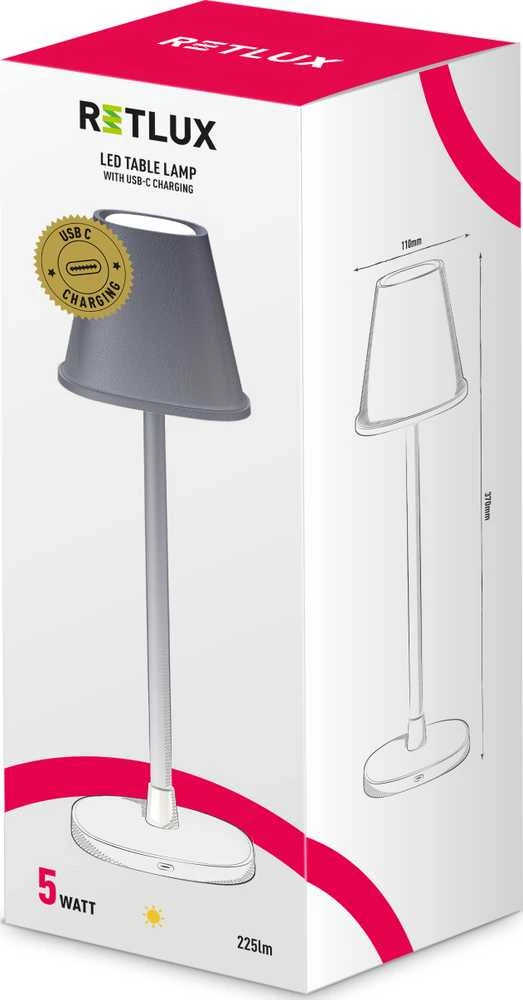 RTL 207 LED stalinis šviestuvas WW 5W RETLUX