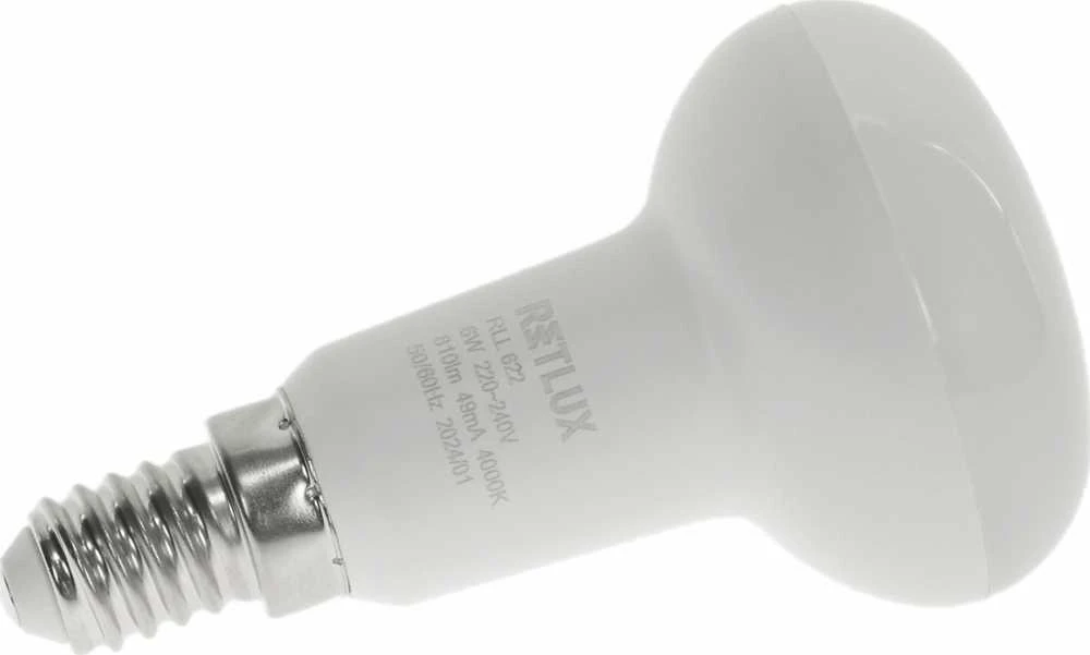 RLL 622 R50 E14 taškinė lemputė 6W CW D RETLUX