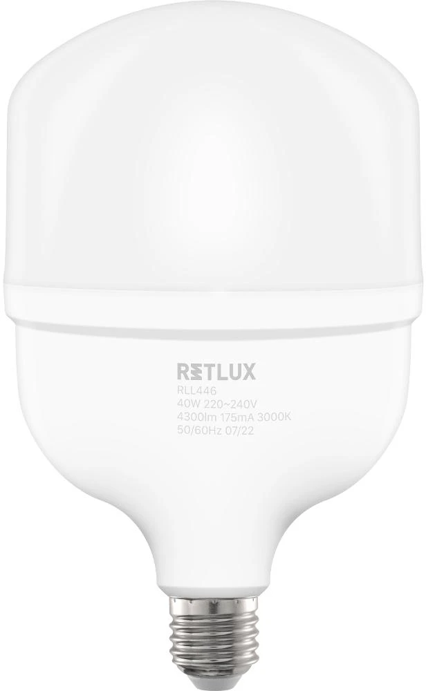 RLL 446 T120 E27 lemputė 40W WW RETLUX