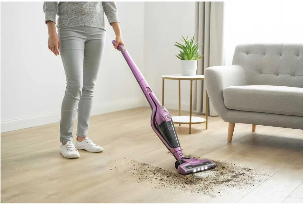 Dulkių siurblys Sencor SVC 0603VT violetinė / odkurzacz vertikalus 3 w 1 / 2000 mAh / 0,5 l / be maišelio
