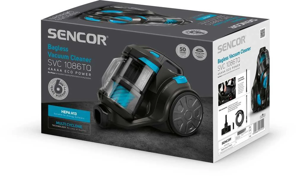 Sencor dulkių siurblys SVC1086TQ 700W(3,5l dulkių talpykla)