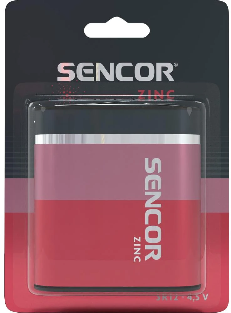 Sencor vienkartinės cinko anglies baterijos 3R12, 1 vnt. pakuotė