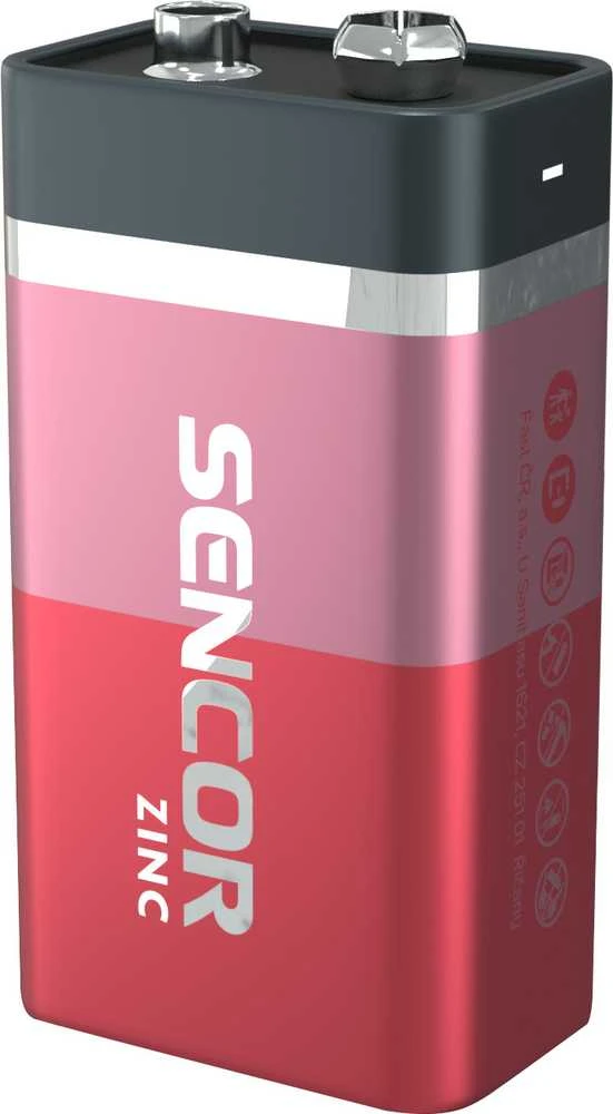 Sencor 9V cinko anglies baterija